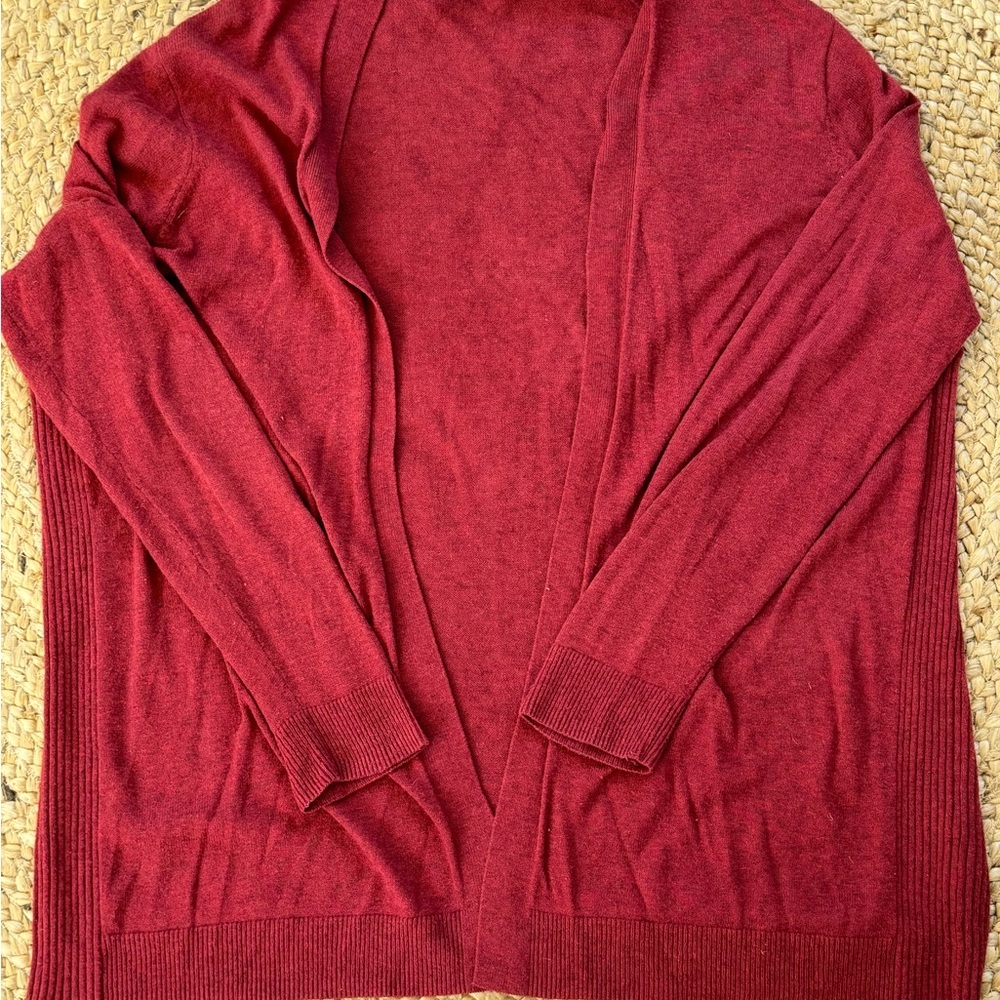GAP Women's Red Cardigan Sweater